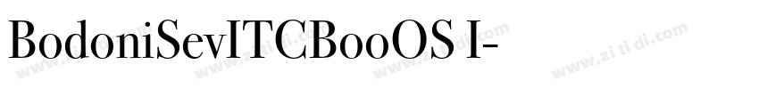 BodoniSevITCBooOS I字体转换